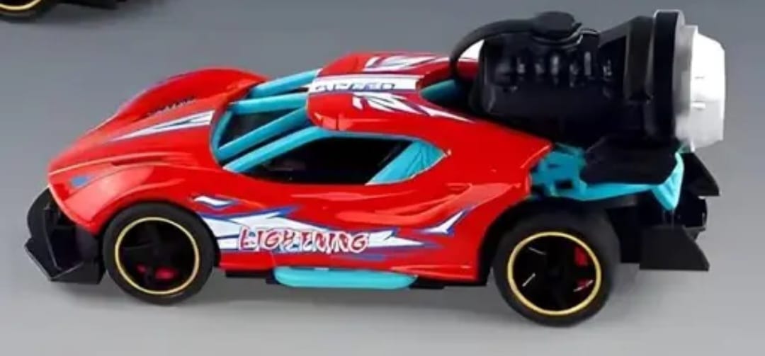 DIE CAST METAL CAR PULL BACK WITH WATER SPLASH-RED