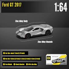 CCA 2017 FORD GT 1:64 SCALE NO: S08-02 (SILVER)