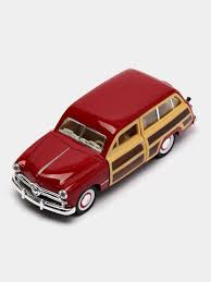 KINSMART 1949 FORD WOODY WAGON 1:40 NO KT5402D (RED)