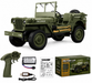C8815 1:18 Scale 4WD Off-Road RC Military Willys Jeep Crawler RTR (1941 MB Scaler)