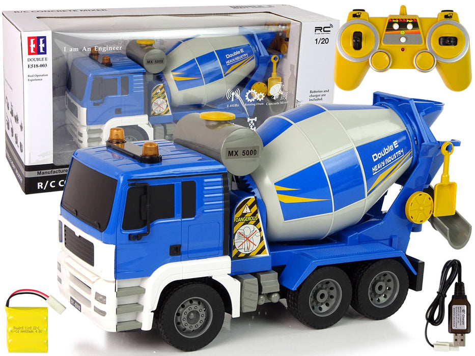 DOUBLE E CEMENT MIXER TOY TRUCK 1/20 SCALE NO:E518-003