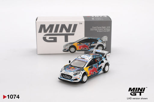 Imported Mini GT #1074 Ford Puma Rally1 M-Sport WRT Die-Cast Car