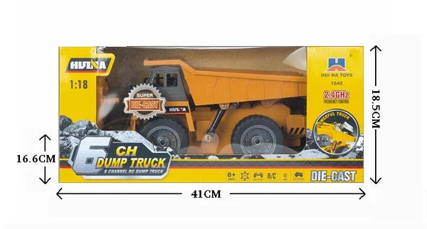 Huina 1534 RC Dump Truck Ð Heavy Duty 1/18 Scale Construction Model