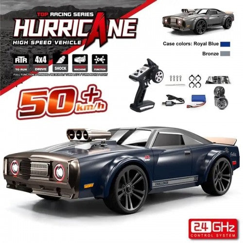 HURRICANE RC CAR 4X4 RTR 1/16 ELECTRIC DRIFT CAR SUCHIYU SCY 16303 BLUE