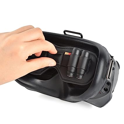Protective Lens Cover With Antenna Storage Box For Dji Fpv / Dji Avata Drones (Goggles V2)