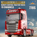 HUINA 1501 + 1502 RC Tractor Truck & Low Bed Trailer Combo | 2.4GHz Remote Control Heavy Duty Transport Set