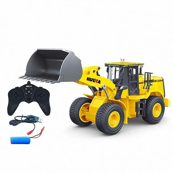 Huina 1552 1:16 Scale RC Wheel Loader – Heavy-Duty Remote Control Engineering Vehicle