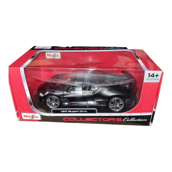 MAISTO BUGATTI DIVO BLACK 1/24   DIECAST CAR  MODEL