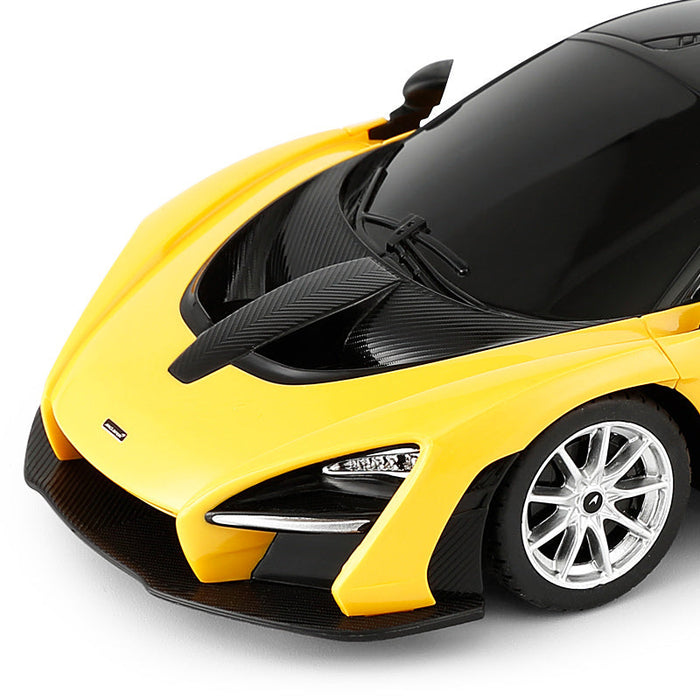 RASTAR MCLAREN SENNA 96700 RC CAR 1/24 SCALE (YELLOW & BLACK)