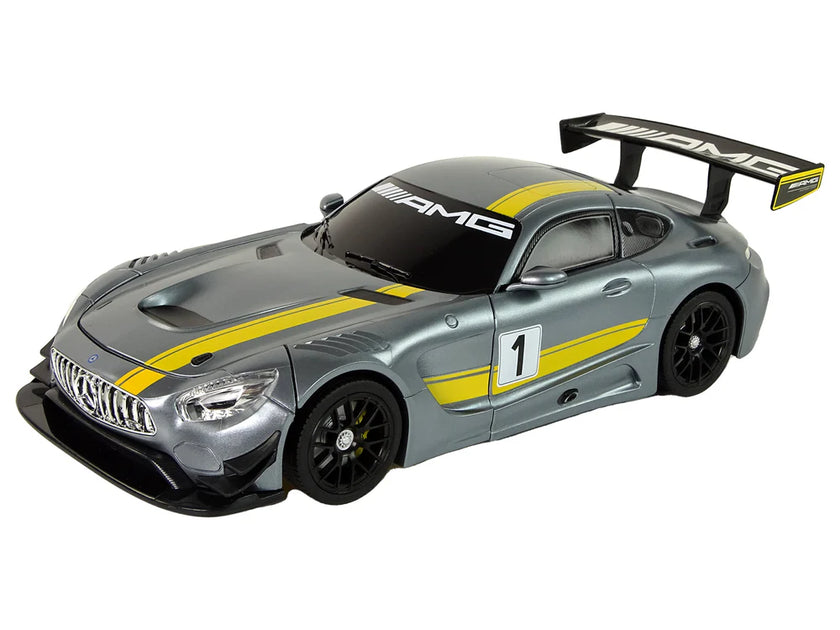 RASTAR MERCEDES AMG GT3 74800 1/14 RC 2 IN 1 RS TRANSFORMABLE (YELLOW)