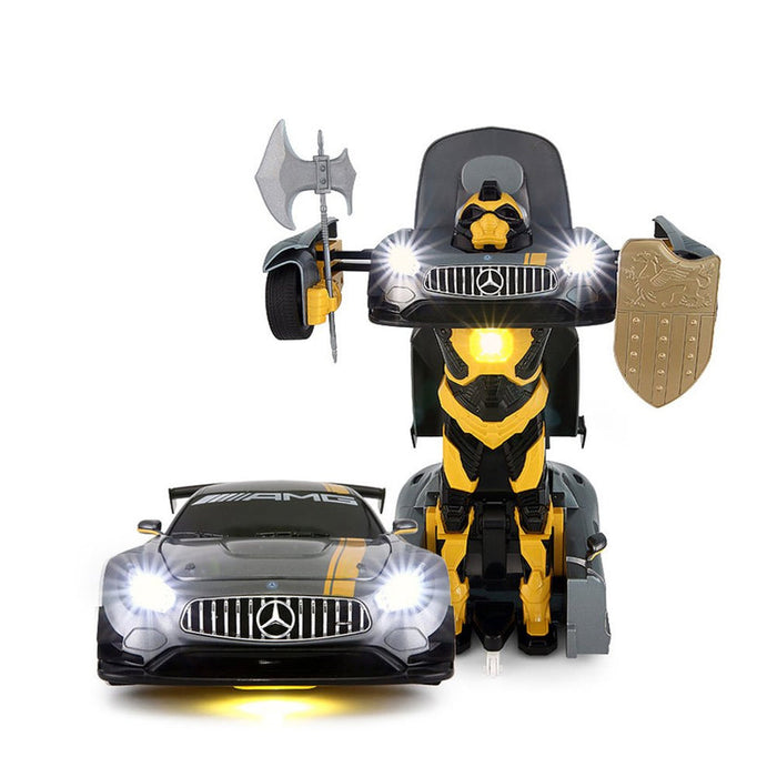 RASTAR MERCEDES AMG GT3 74800 1/14 RC 2 IN 1 RS TRANSFORMABLE (YELLOW)