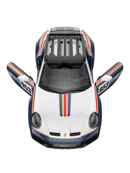 RASTAR PORSCHE 911 DAKAR 10131 RC CAR 1/14 SCALE (WHITE & BLUE)