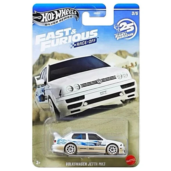 HNR88-9C6P Hot Wheels Imported Fast & Furious Race-Off Set of 10 Die-Cast Cars | Silver Series Collector Pack
