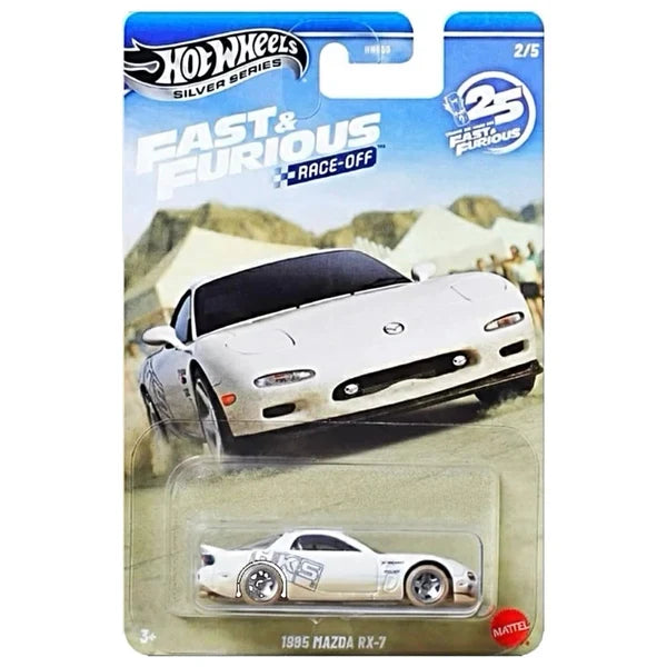 HNR88-9C6P Hot Wheels Imported Fast & Furious Race-Off Set of 10 Die-Cast Cars | Silver Series Collector Pack