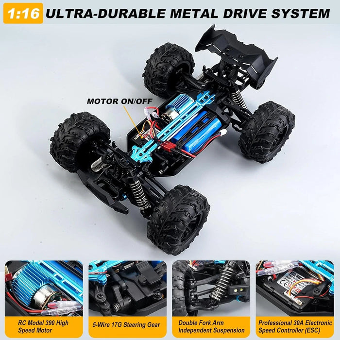 SCY-16102 1:16 4WD High Speed RC Monster Truck | 2.4GHz Remote Control Off-Road All Terrain Car