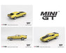 Imported Mini GT #1139 Ford Mustang Mach 1 Grabber Yellow Die-Cast Car