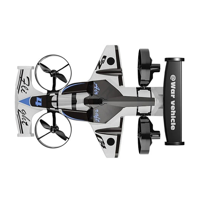 CZ04 SILVER COLOR 2-IN-1 LAND AIR DUAL RC QUADCOPTER & RC DRIFT CAR 2.4G ELECTRIC AIRCRAFT