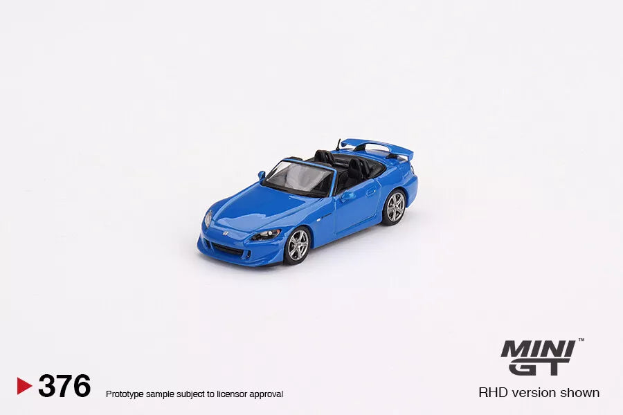MINI GT 1/64 SCALE HONDA S2000 TYPE S APEX BLUE NO:376
