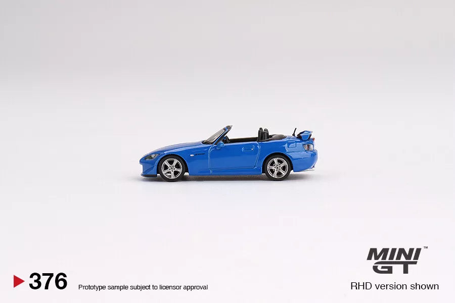 MINI GT 1/64 SCALE HONDA S2000 TYPE S APEX BLUE NO:376