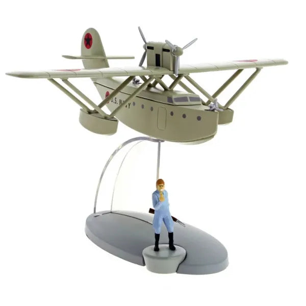 TINTIN PLANE MILITARY SEAPLANE #38 DIECAST