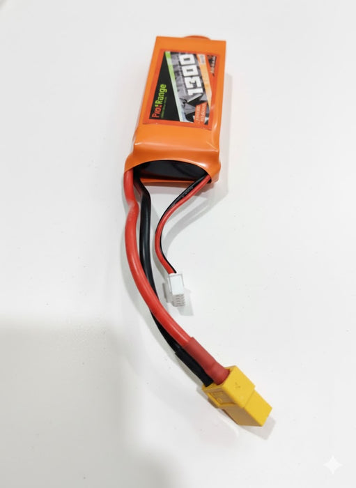 PRO RANGE 1300mAh 3S 30C (11.1 v) Lithium Polymer Battery Pack (LiPo)