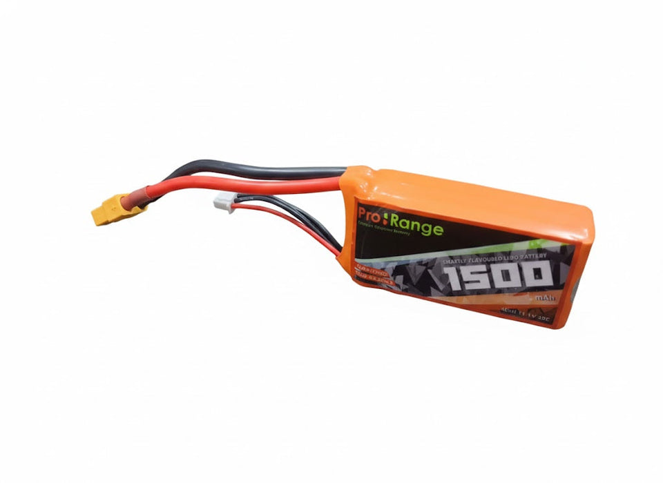 PRO RANGE 1500mAh 3S 30C (11.1 v) Lithium Polymer Battery Pack (LiPo)