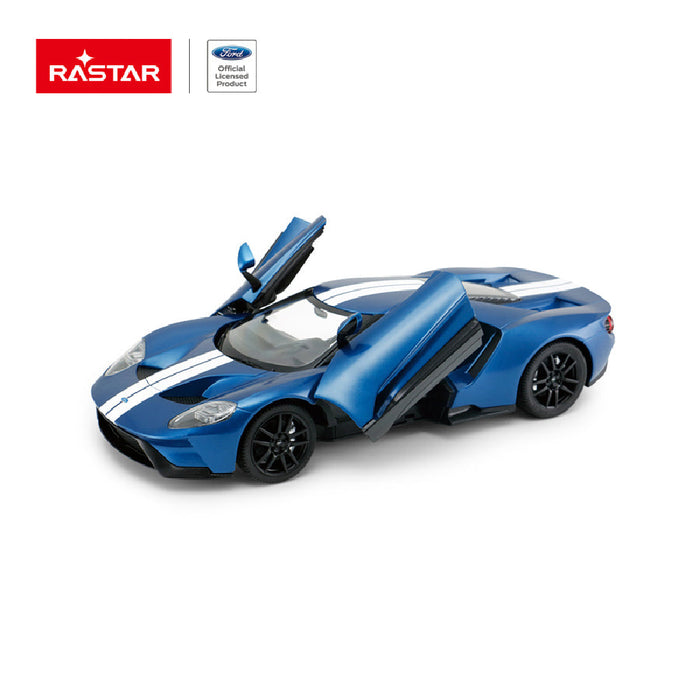 RASTAR FORD GT 78100 RC CAR 1/14 SCALE (BLUE)