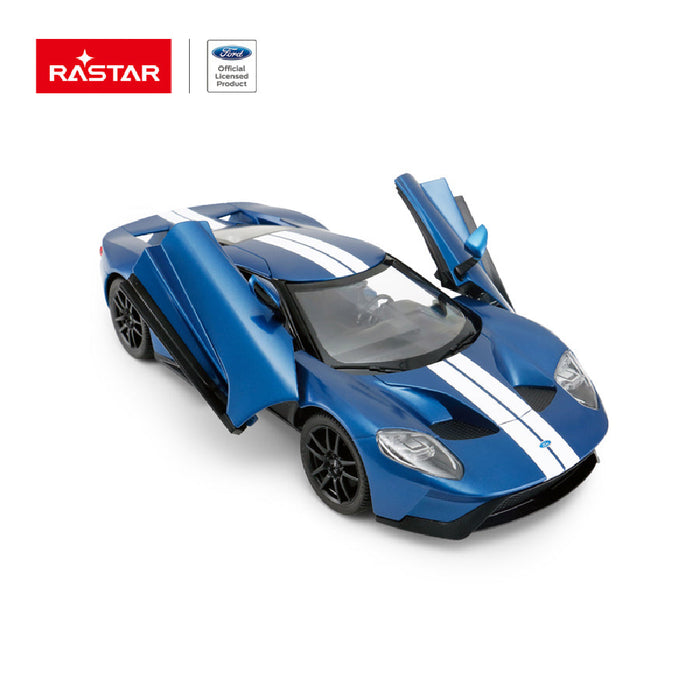 RASTAR FORD GT 78100 RC CAR 1/14 SCALE (BLUE)