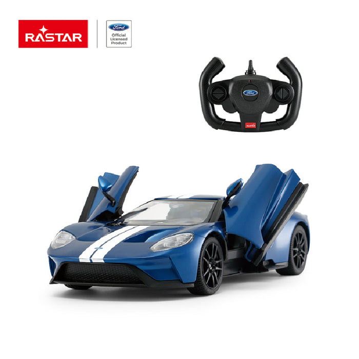 RASTAR FORD GT 78100 RC CAR 1/14 SCALE (BLUE)