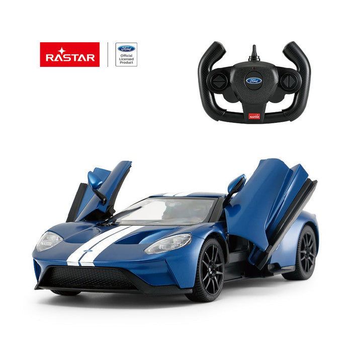 RASTAR FORD GT 78100 RC CAR 1/14 SCALE (BLUE)