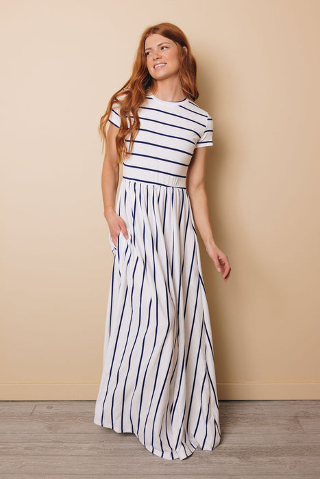Lizzie Striped Maxi Dress