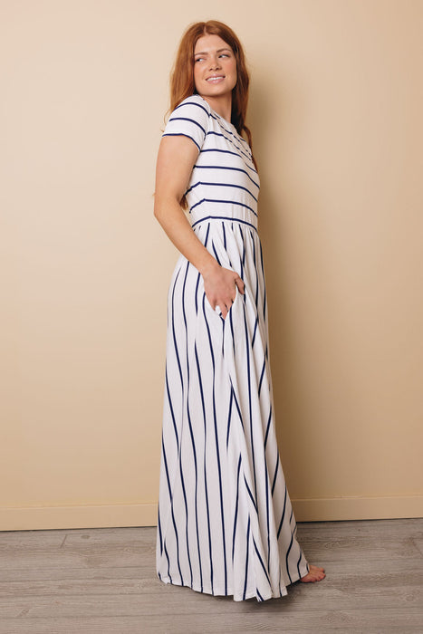Lizzie Striped Maxi Dress
