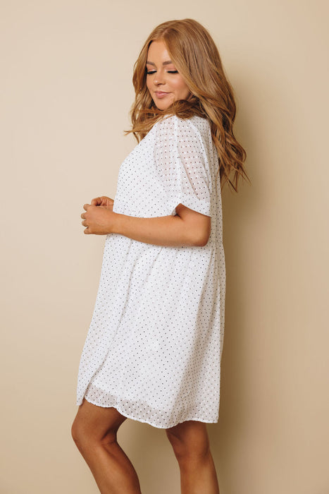 Laney Polka Dot Babydoll Dress