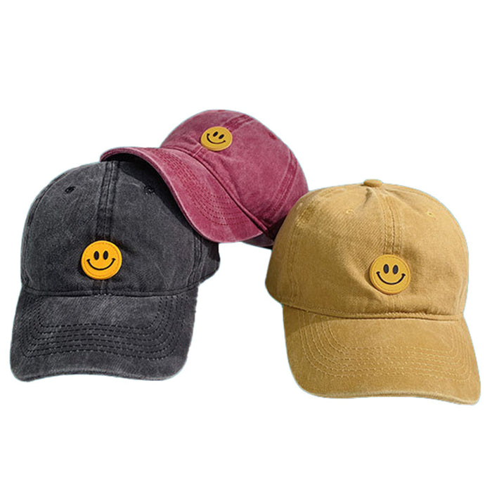 Unisex Vintage Smiley Baseball Cap Adjustable