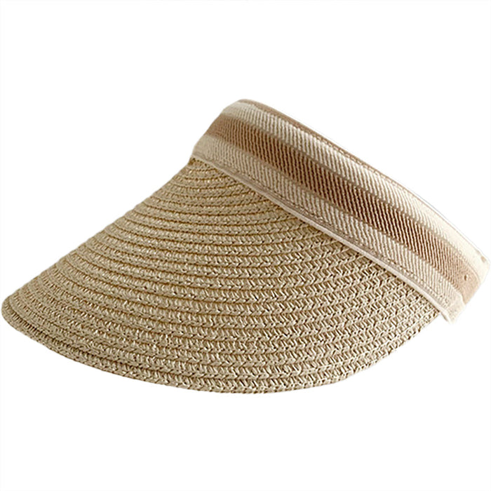 Women's Summer Empty Top Sun Protection Straw Hat