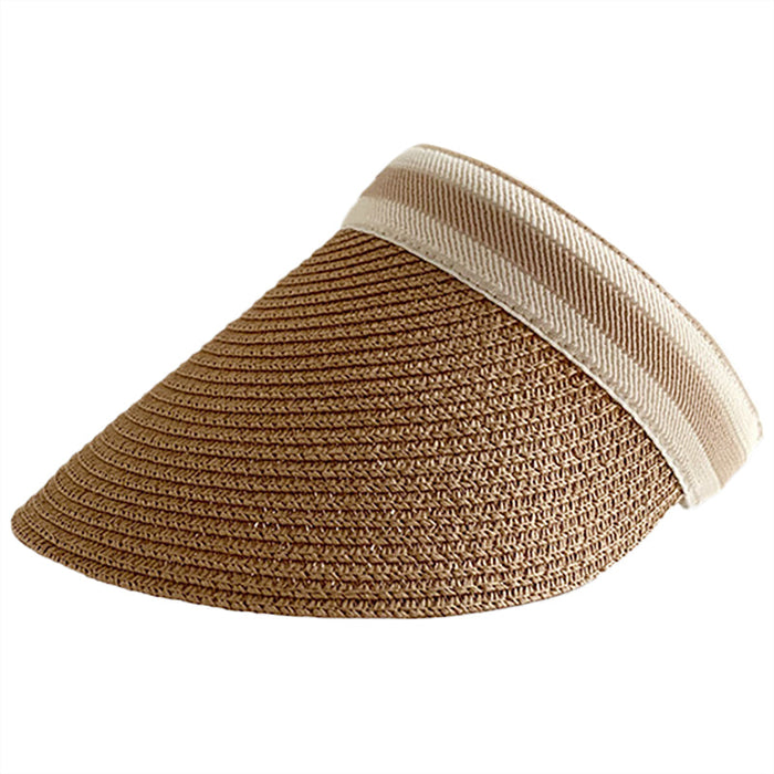 Women's Summer Empty Top Sun Protection Straw Hat