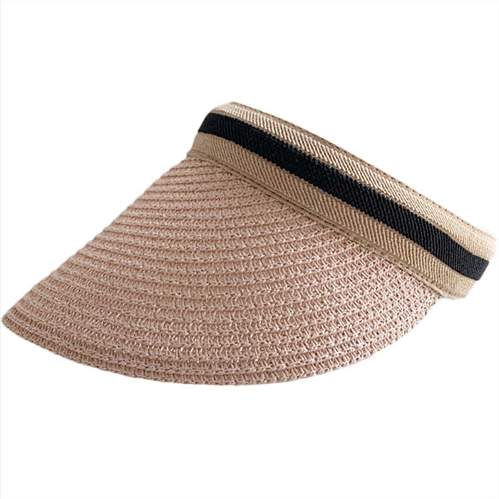 Women's Summer Empty Top Sun Protection Straw Hat