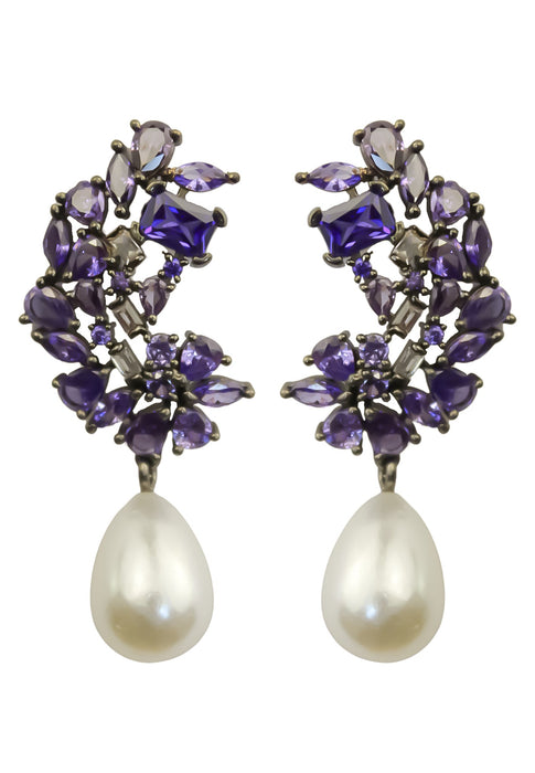Frosty Pearl Earrings by Bombay Sunset