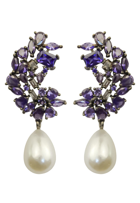 Frosty Pearl Earrings by Bombay Sunset