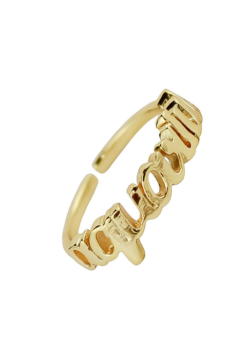 Aquarius Zodiac Ring by Bombay Sunset