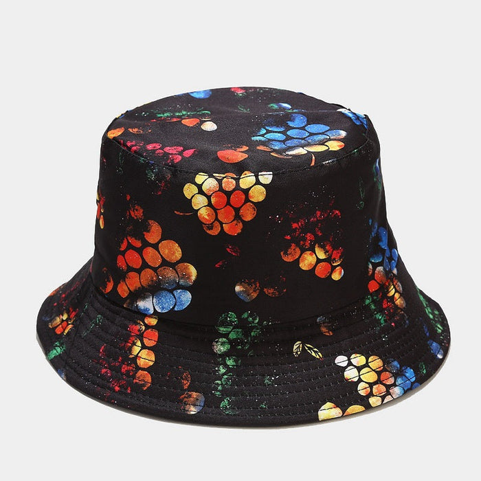 Unisex Fruit Pattern Reversible Bucket Hat