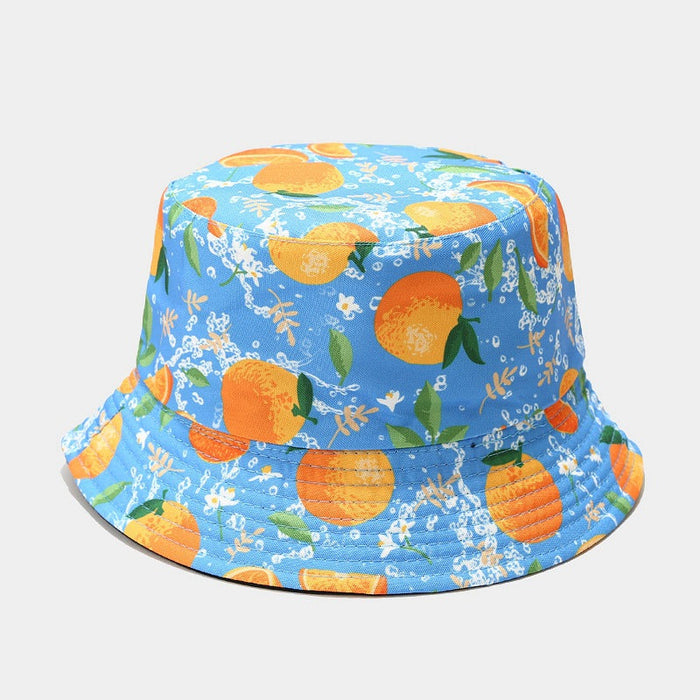 Unisex Fruit Pattern Reversible Bucket Hat