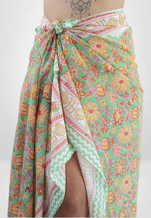 Green Aster Beach Wrap by Bombay Sunset