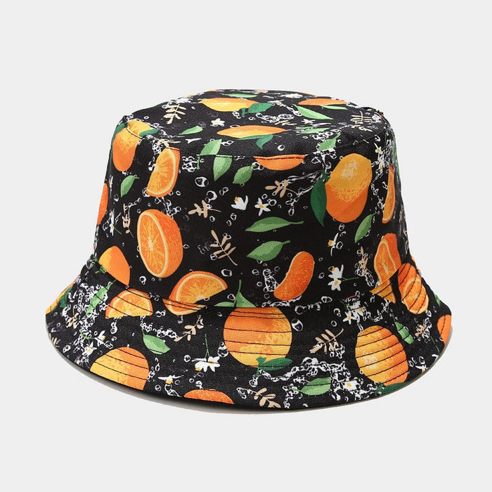 Unisex Fruit Pattern Reversible Bucket Hat