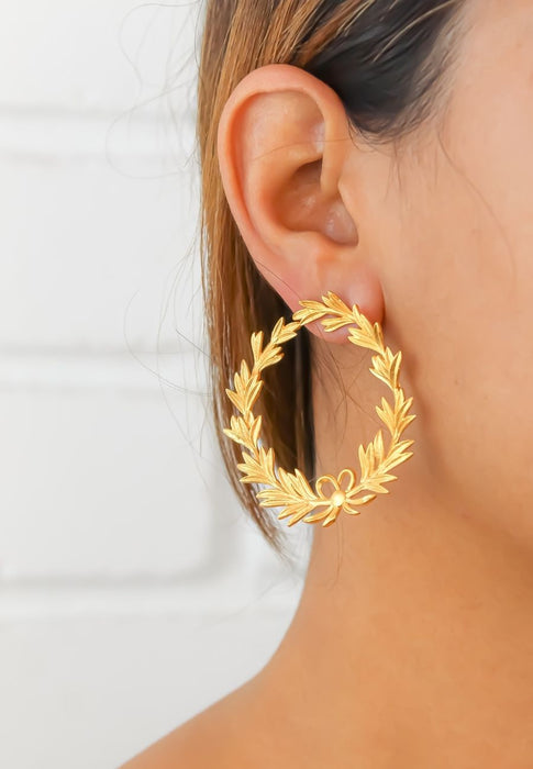 Round Laurel Earrings by Bombay Sunset