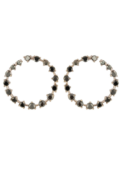 Zircons Crown Earrings by Bombay Sunset