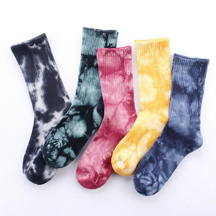 Couple Terry Thick Tie-Dye Sports Socks