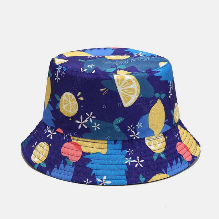 Unisex Fruit Pattern Reversible Bucket Hat