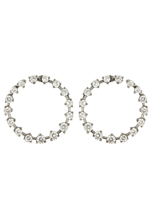 Zircons Crown Earrings by Bombay Sunset