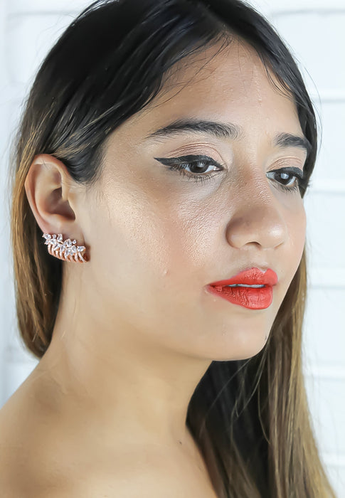 London Climber Earrings with Stones by Bombay Sunset